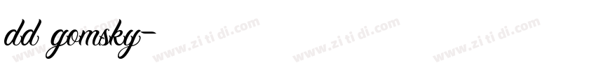dd gomsky字体转换